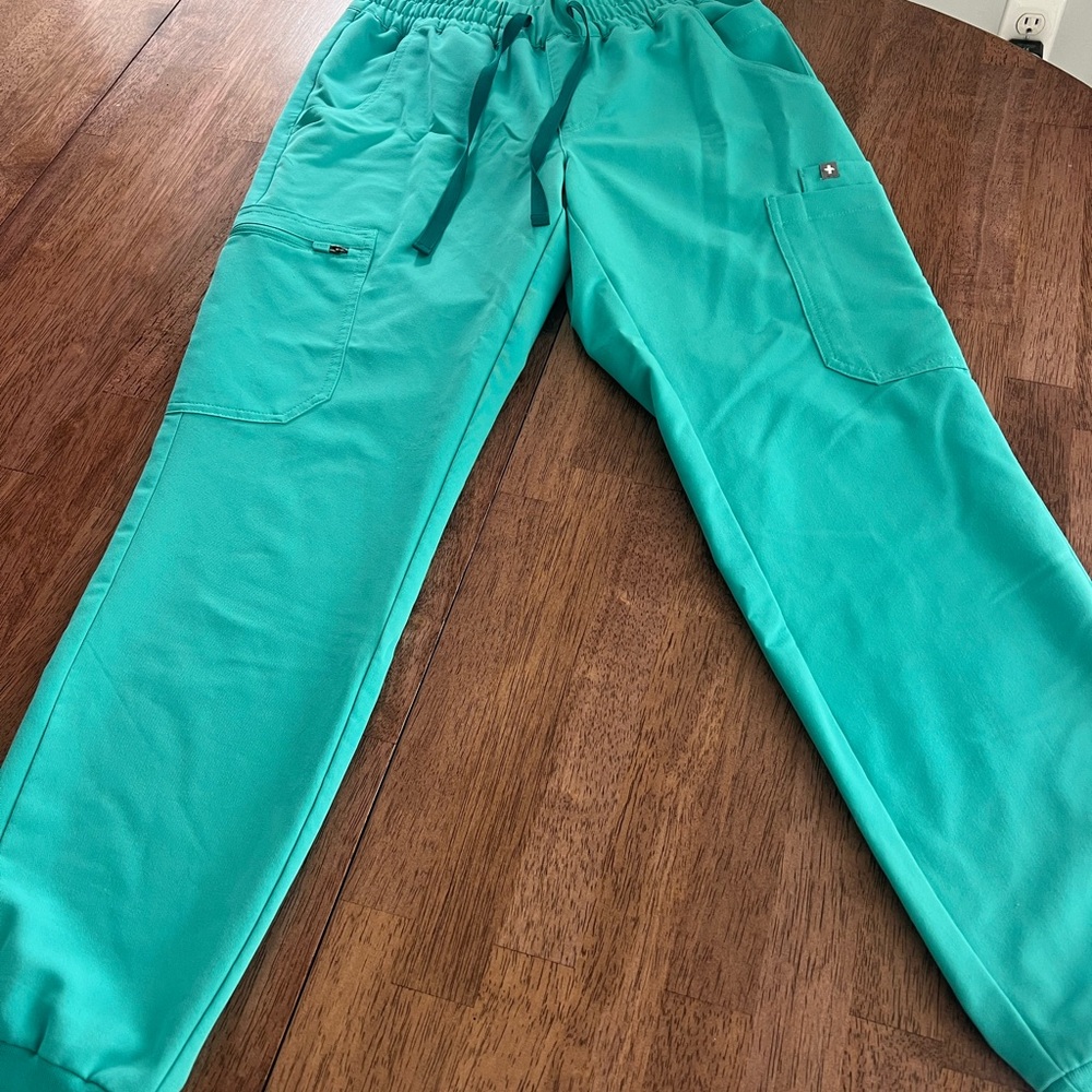 Figs Women’s XS Reg High Waisted Surgical Green Joggers